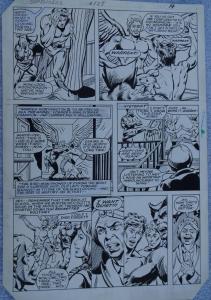 DON PERLIN / KIM DeMULDER original art, NEW DEFENDERS #125, Angel, Beast, 1983