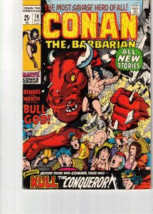 Conan the Barbarian #10 (1971) Giant-size Barry Windsor Smith art key! NM- Utah!