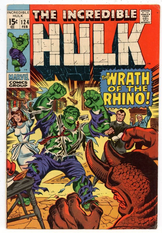 The Incredible Hulk #124 (1970) .  See Discription.  (12)