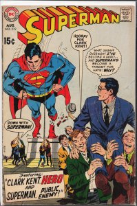 Superman #219 (1969) Clark Kent