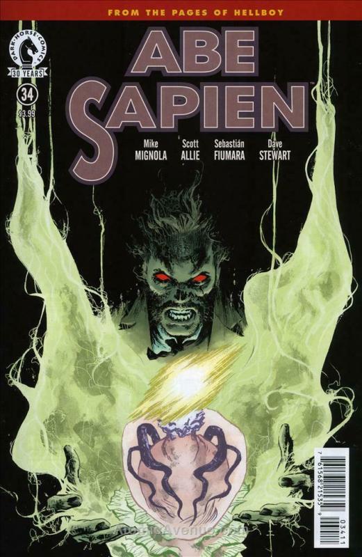 Abe Sapien: Dark and Terrible #34 FN; Dark Horse | save on shipping - details in