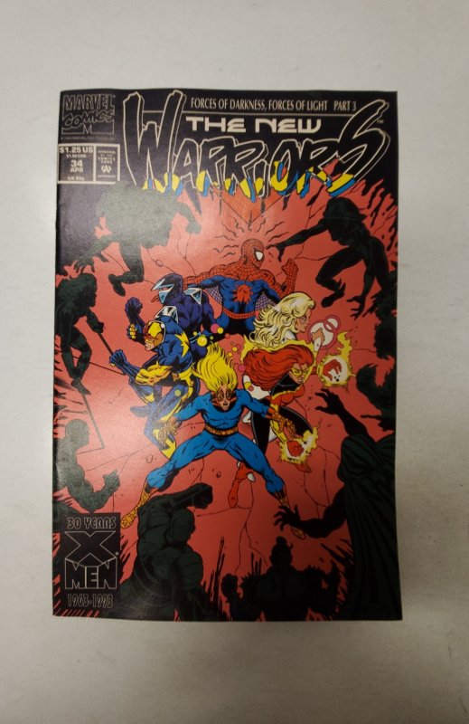 The New Warriors #34 (1993) NM Marvel Comic Book J717