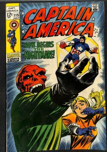 Captain America #115 VG 4.0 Red Skull!