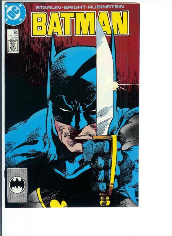 Batman #422 - Copper Age - August, 1988 (VF/NM)