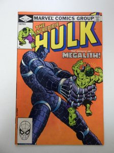 The Incredible Hulk #275 (1982) FN- condition
