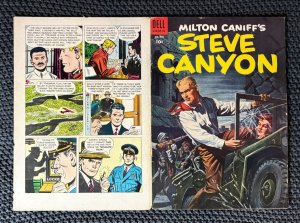 1954 Milton Caniff's STEVE CANYON #578 Dell Comic COVER ONLY VG 4.0