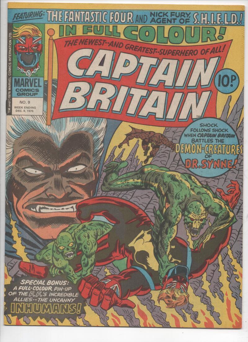 Captain Britain 9 Nm Psylocke Aka Betsy Braddock1976 Marvel Fantastic Four International 4368