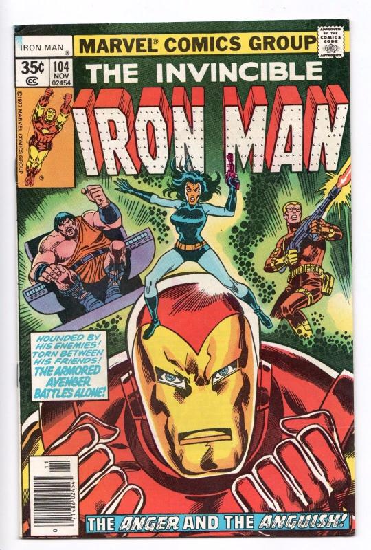 Iron Man #104 - App of Midas (Marvel, 1977) VF