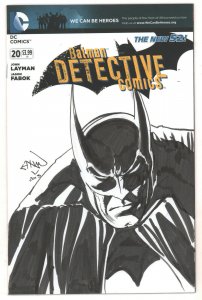 Batman Detective Comics #20 Blank Variant Cover - Batman art by Ethan Van Sciver