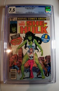 The Savage She-Hulk #1 Newsstand Edition (1980) CGC 7.5 1st She-Hulk