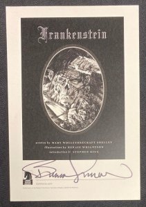 Frankenstein Mary Shelley Hardcover (EX) 2008 Signed by Bernie Wrightson w COA