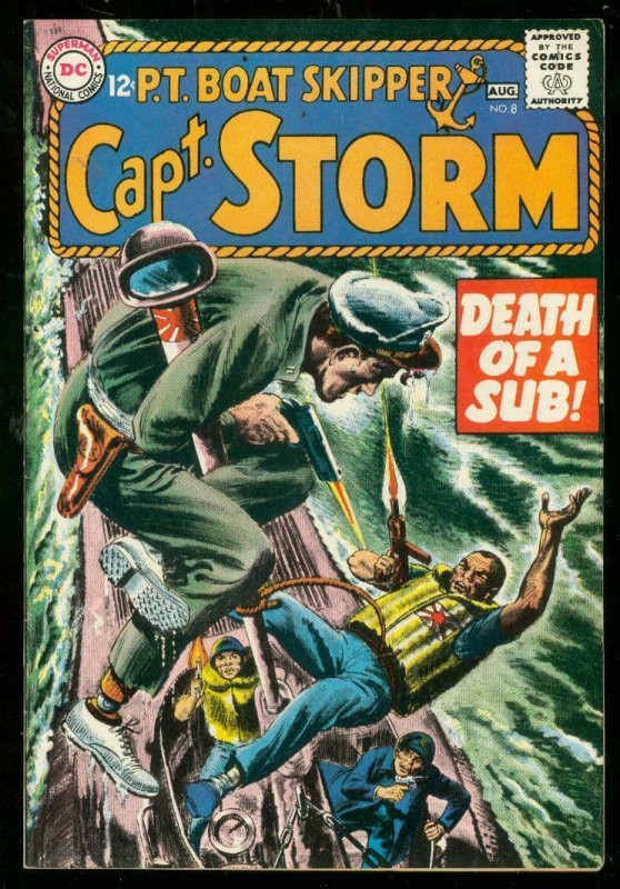 CAPT STORM PT BOAT SKIPPER #8 1965-DC COMICS-HIGH GRADE VF