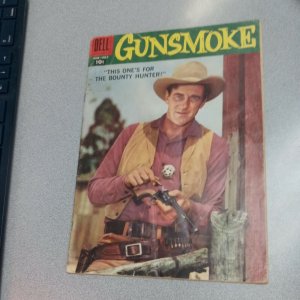 GUNSMOKE #9 {JUN-JUL 1958 DELL} SILVER AGE! tv show JAMES ARNESS PHOTO COVER wes