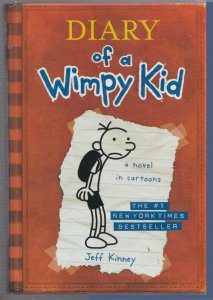 Diary of a Wimpy Kid book 1 a novel in cartoons by Jeff Kinney Hardcover 2007