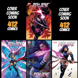 PSYLOCKE #1 - 5 COVER + FOIL SET (PRESALE 11/13/24)