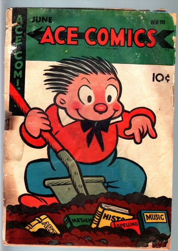 ACE COMICS #111-1946-GOLDEN AGE CARTOON CHARACTER-BARGAIN COPY FR 