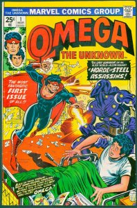 Omega the Unknown 1 FN+ 6.5 Marvel 1976