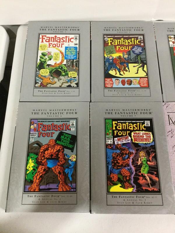 Fantastic Four Marvel Masterworks Vol 1 2 3 4 5 6 7 8 9 10 TPB Hardcover Lot Nm