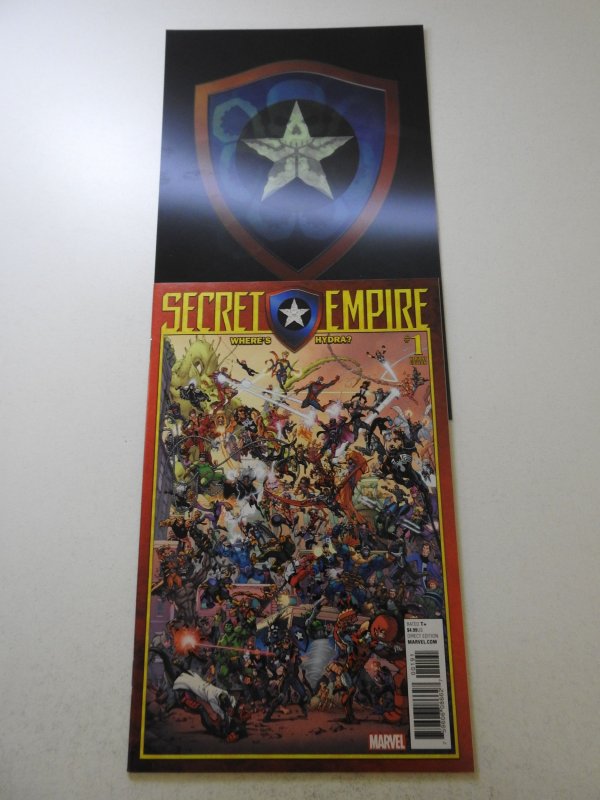 Secret Empire #1 Nauck Cover (2017) W/ Storecard Beautiful NM Condition!