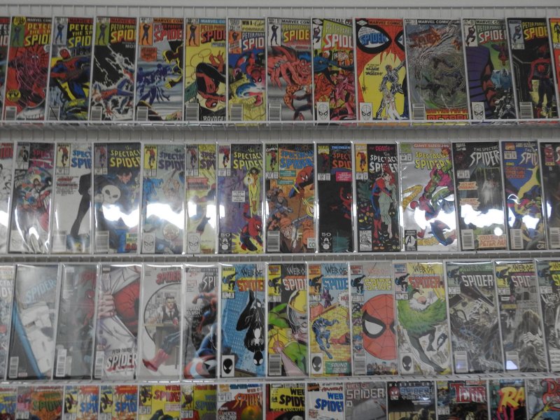 Huge Lot of 130+ Comics W/ Spider-Man, Hulk, Plus More! Avg. VF- Condition!