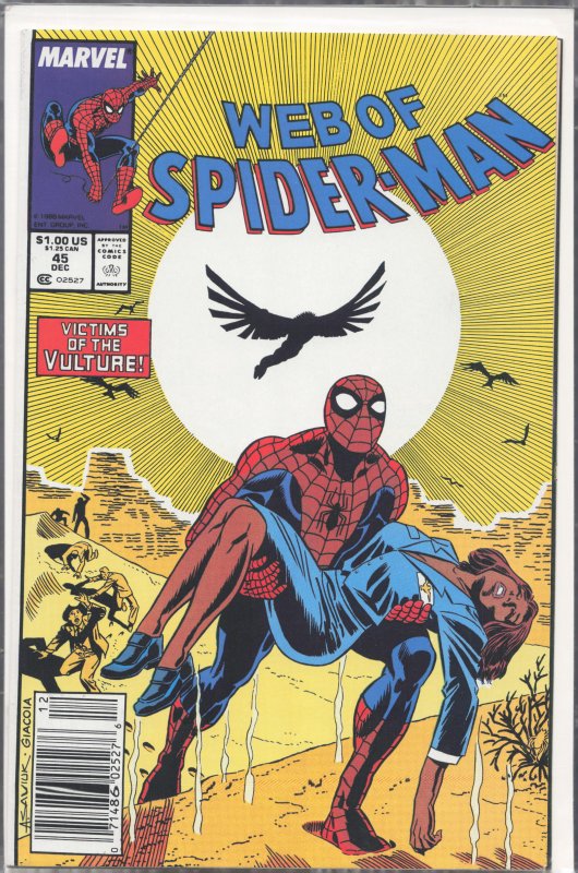 Web of Spider-Man #45 (1988) Spider-Man