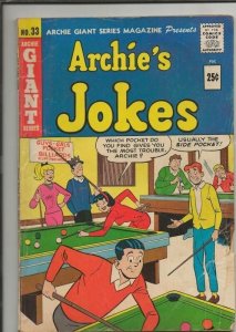 Archie Giant Series #33 Jokes ORIGINAL Vintage 1965 Archie Comics