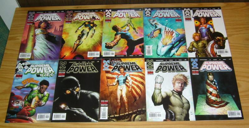 Supreme Power #1-18 VF/NM complete series - j michael straczynski - set lot