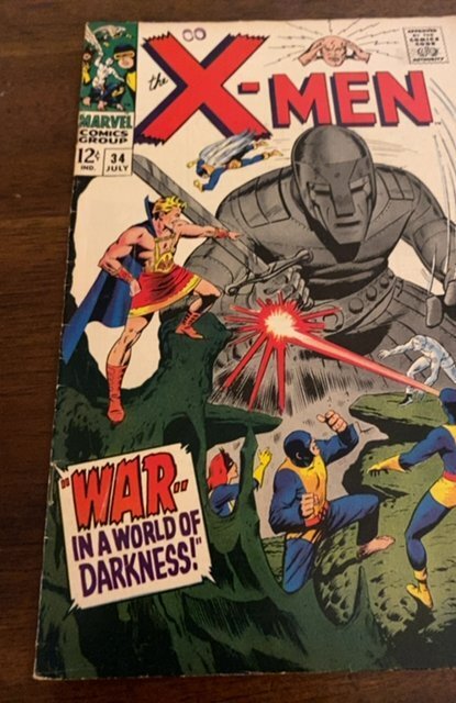 The X-Men #34 (1967)war the world in Darkness