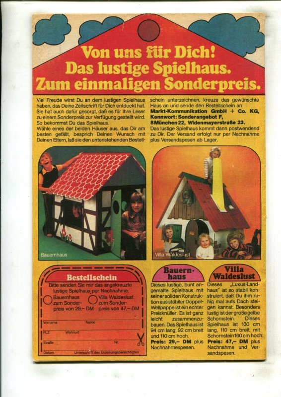 FANTASTIC FOUR #45 (6.0) GERMAN LANGUAGE, FIRST GALACTUS!! 1975