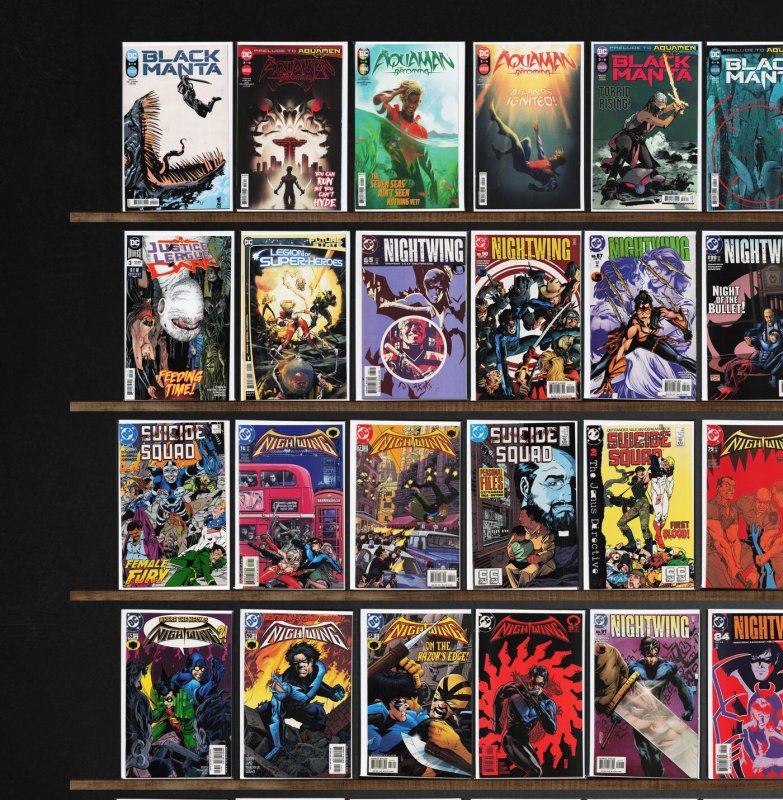 Huge Lot 150+ Comics with Nightwing, Aquaman, Titans United & More!