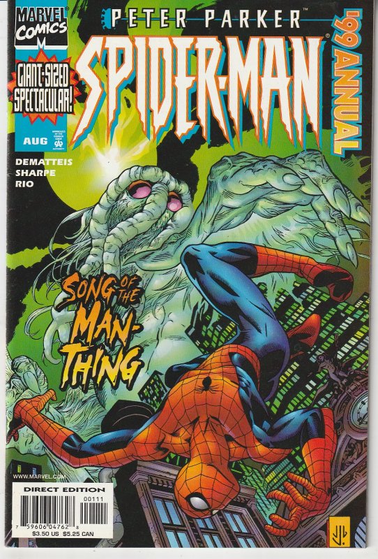Peter Parker Spiderman Annual 1999  The Man Thing Saga Concludes !