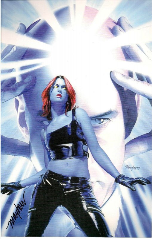 Mystique #15 Comic Poster signed by Mike Mayhew 6.5 x 10