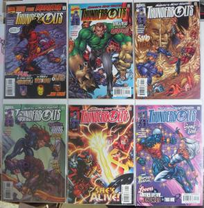 THUNDERBOLTS Lot of 63 books Marvel's Most Wanted Comics 1999-2012 VF-NM B&B 