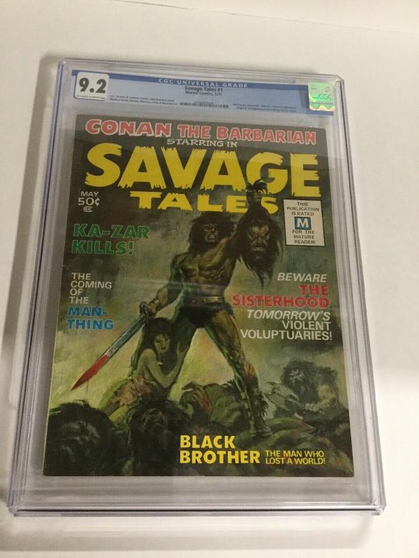 Savage Tales 1 CGC 9.2 OW/W Pages First Appearance Of Man -Thing 2026037008