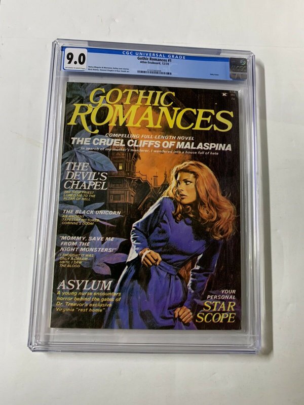 Gothic Romances 1 Cgc 9.0 Ow/w Pages