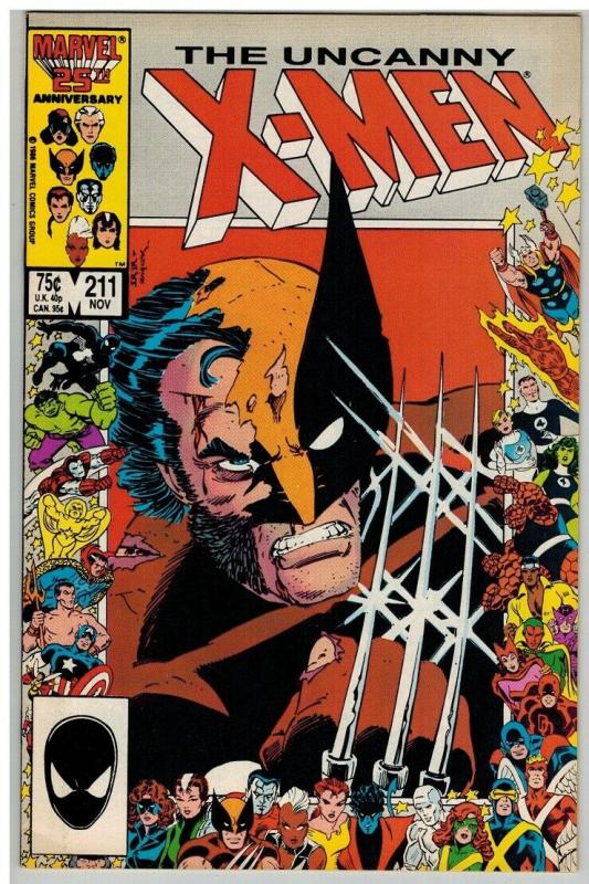 X MEN 211 F-VF Nov. 1986