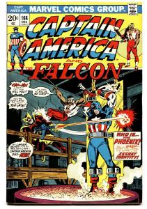 CAPTAIN AMERICA #168 comic book First Baron Zemo II 1973 MCU  VF