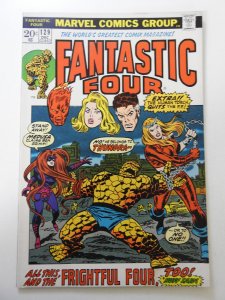 Fantastic Four #129 (1972) VG Condition moisture stain, rust on bottom staple