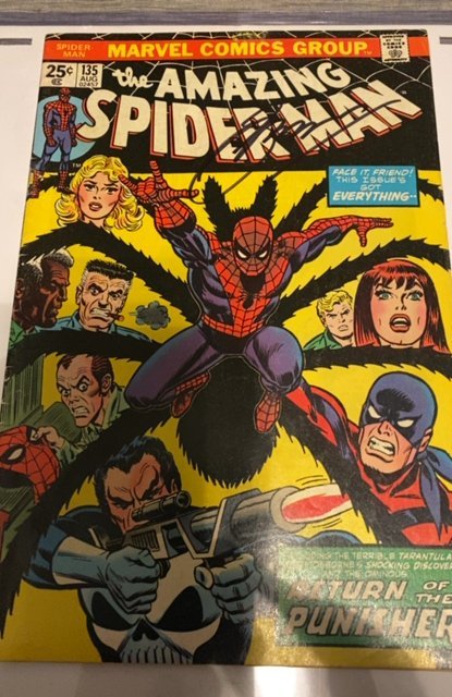 Amazing Spider-Man #135 Second App of the Punisher signed by Gerry Conway