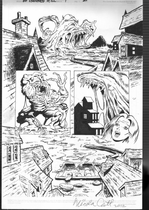 Nick Cuti-Original Comic Book Art-Secret of Crooked Hill-1990's-signed-FN/VF