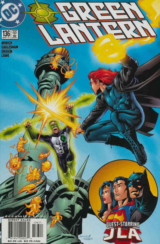 Green Lantern (3rd Series) #136 VF ; DC | Statue of Liberty JLA