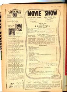 Movie Show-Rita Hayworth-Sydney Greenstreet-Peter Lorre-Clark Gable-March-1946