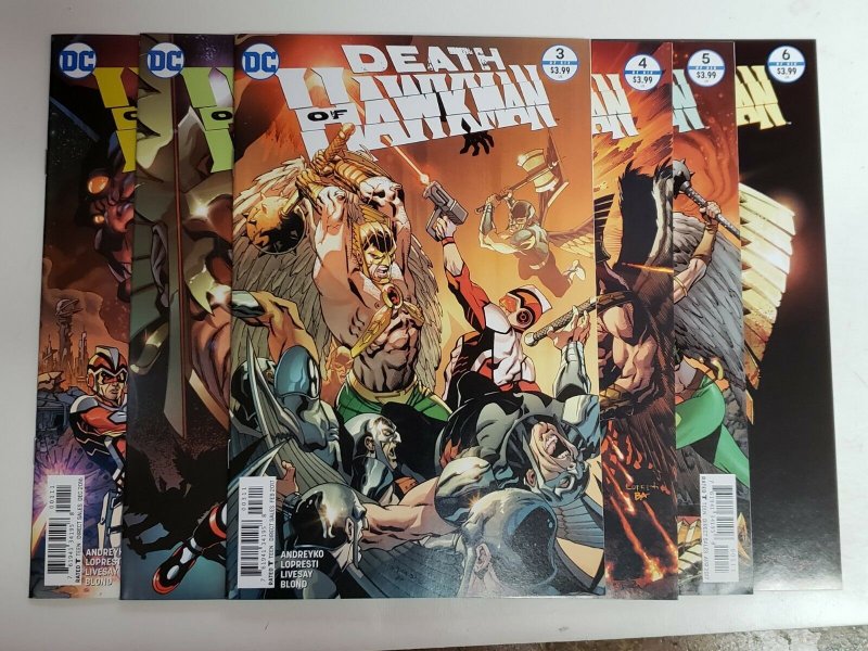 Death of Hawkman (DC 2016) #1,2,3,4,5,6 SET | Marc Andreyko Aaron Lopresti 