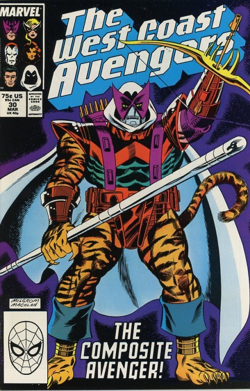 West Coast Avengers #30 1988  9.0 (our highest grade)