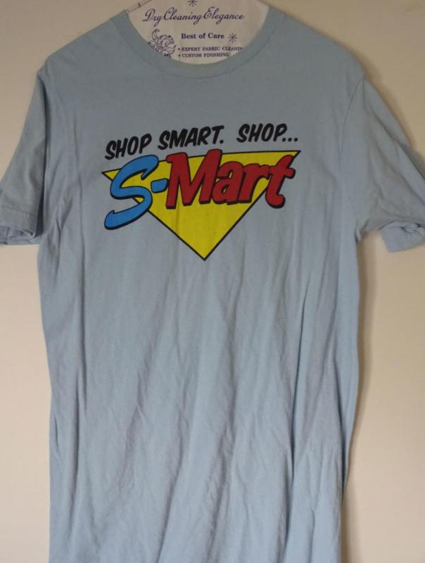 ARMY OF DARKNESS / EVIL DEAD - SHOP SMART S-MART, Blue T-SHIRT, New, Medium,2012