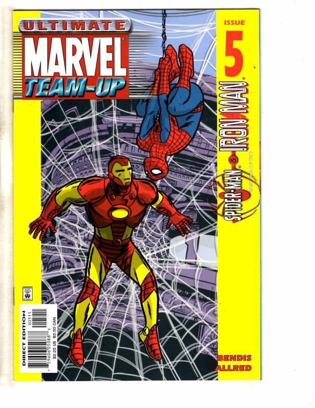 Lot Of 7 Ultimate Marvel Team-Up Comic Books # 1 2 3 4 5 6 7 Spider-Man GM13