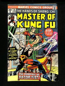 Master of Kung Fu #29 1st Appearance Razor Fist!