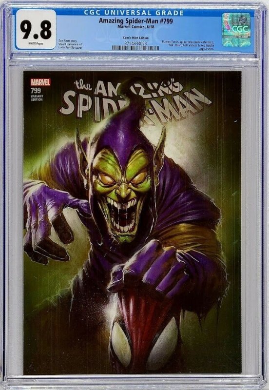 Amazing Spider-Man #799 Marvel 2018 CGC 9.8 Comic Mint Parrillo Variant LE 2700 