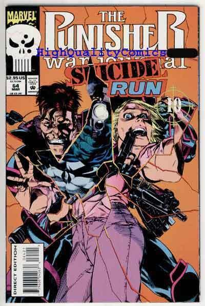 PUNISHER WAR JOURNAL #64, NM, Die cut cover, Chuck Dixon, more in store