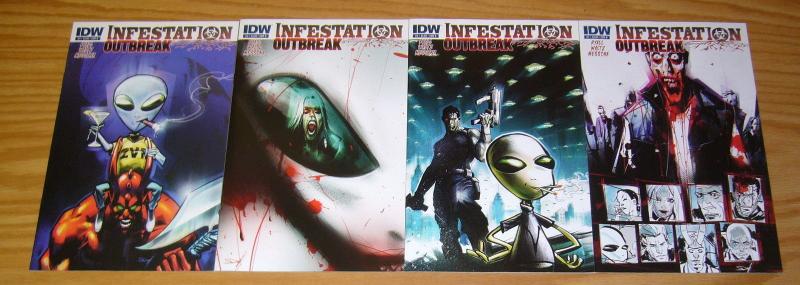 Infestation: Outbreak #1-4 VF/NM complete series - all B variants - idw comics